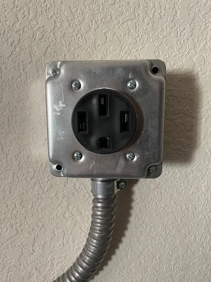 NEMA 14-50 outlet installed for Smart Home Electrical in Woodland Park
